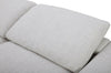Sky Modular 4-Piece Fabric Sectional with Removable Feather Down Cushions - Nathan Wheat | Sofa sectionnel modulaire Sky 4 pièces en tissu avec coussins amovibles en duvet et plumes - blé Nathan