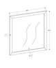 Blake Bedroom Dresser Mirror, Attachable, Wall Hanging - Grey | Miroir de commode de chambre à coucher Blake, à fixer au meuble ou à suspendre au mur - gris