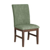 Rain 7pc Dining Set with Table & 6 Green Chairs, 72"W - Green/Brown | Ensemble de salle à manger Rain 7 pièces avec table de 72 po (L) et 6 chaises vertes - vert et brun
