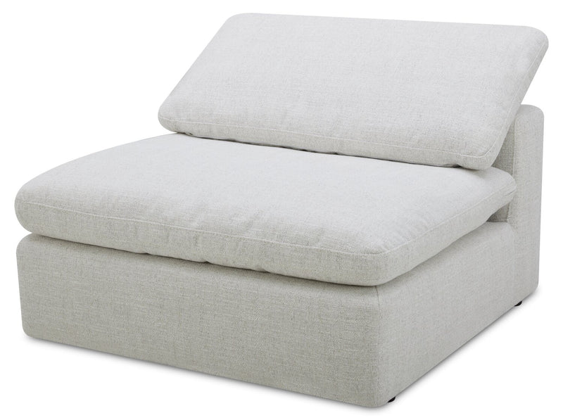Sky Modular 4-Piece Fabric Sectional with Removable Feather Down Cushions - Nathan Wheat