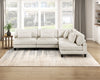 Lounge 4-Piece Chenille Armless Modular Sectional – Beige  | Sofa sectionnel modulaire sans accoudoirs Lounge 4 pièces en chenille - beige
