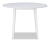 Bryn Drop-Leaf Dining Table, 42" Round - White | Table de salle à manger ronde Bryn de 42 po avec abattant - blanche