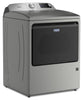 Maytag 6.0 Cu. Ft. Smart Top-Load Washer and 7.4 Cu. Ft. Gas Dryer – Radiant Silver  | Laveuse intelligente à chargement par le haut de 6,0 pi3 et sécheuse à gaz de 7,4 pi3 de Maytag - argenté radieux