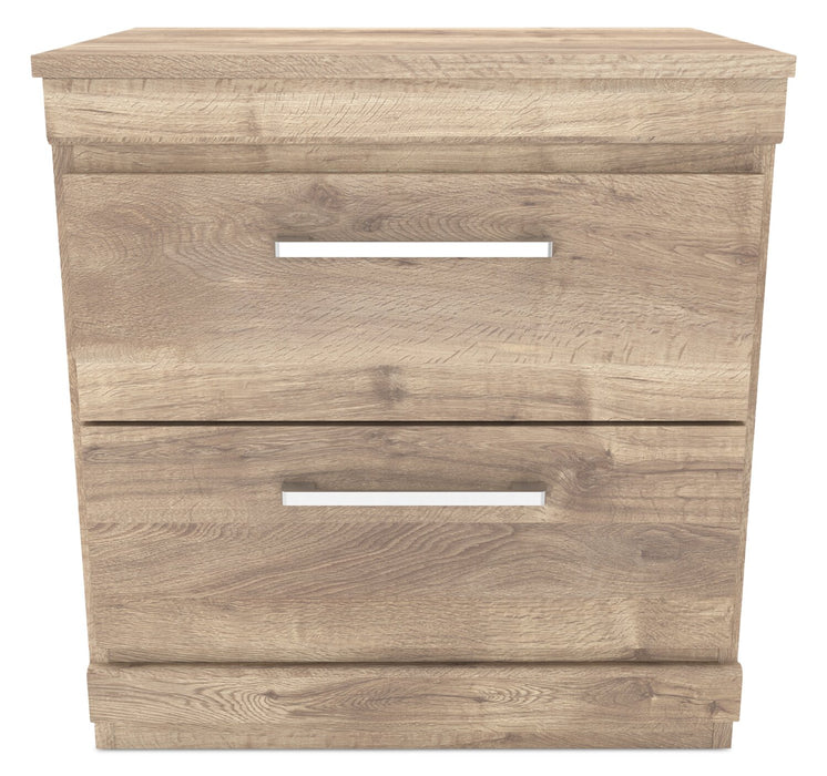 Oakley 6pc Bedroom Set with Storage Bed, Dresser, Mirror & Nightstand, Made in Canada, Natural - Queen Size