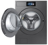 Samsung Bespoke 6.1 Cu. Ft. Front Load Washer with AI Fabric Sensing – Dark Steel - WF90F53ADSA5 | Laveuse Bespoke de Samsung  à chargement frontal de 6,1 pi3 avec détecteur de tissu par IA - acier foncé - WF90F53ADSA5
