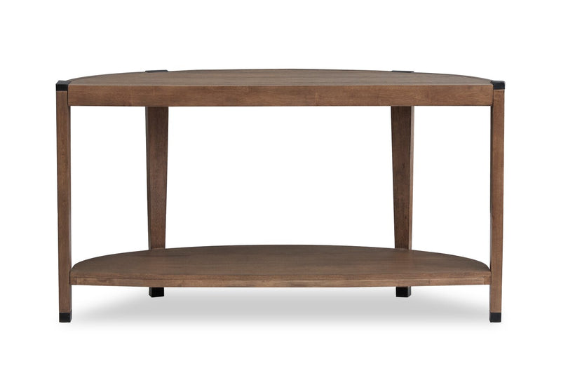 Gordon 56” Round Solid Wood Sofa Table - Brown