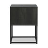 Fynn Bedside 1-Drawer Nightstand with Storage Shelf, 18"W x 25.75"H - Brown/Black | Table de nuit Fynn de 18 po (l) x 25,75 po (H) à 1 tiroir avec tablette de rangement - brune et noire