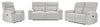 Spencer 65.6" Chenille Fabric Power Reclining Loveseat - Grey | Causeuse à inclinaison électrique Spencer de 65,6 po en tissu de chenille - grise