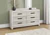 Aspen Bedroom 6-Drawer Dresser, 59"W x 33"H - Grey | Commode de chambre à coucher Aspen de 59 po (L) x 33 po (H) à 6 tiroirs - grise