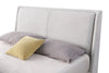 Nico Upholstered Storage Platform Bed in Polyester Taupe Fabric, Hyrdraulic Lift  - King Size | Lit plateforme rembourré Nico en tissu de polyester taupe avec rangement et levage hydraulique - format très grand lit