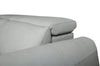 Gianna 76" Genuine Leather Power Reclining Sofa with Power Headrests and USB Ports - Spa Blue | Sofa à inclinaison électrique Gianna de 76 po en cuir véritable avec appuie-têtes électriques et ports USB - bleu spa