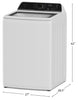 Frigidaire 5.1 Cu. Ft. Top-Load Washer - White - FLVW7523BW | Laveuse Frigidaire à chargement par le haut de 5,1 pi³ - blanche - FLVW7523BW