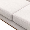 Kort & Co. Freeman 80” Linen-Look Fabric Condo Size Sofa with Wood Legs - Dove White | Sofa Freeman de Kort & Co. de 80 po de format condo en tissu d’apparence lin avec base et pattes en bois - blanc colombe
