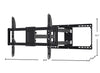 Seneca SDA51 Full Motion Dual Stud TV Mount for 40" to 90" TVs – Black | Support SDA51 de Seneca entièrement articulé pour montants doubles pour téléviseurs de 40 po à 90 po - noir