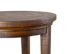 Hanson 18” Round Traditional Pine End Table - Toasted Nutmeg | Table de bout ronde traditionnelle Hanson de 18 po en pin - muscade grillée