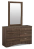 Aida Bedroom Dresser Mirror, Made in Canada - Brown | Miroir de commode de chambre à coucher Aida, fabriqué au Canada - brun