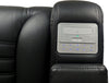 Zen 3-Piece Leather-Look Fabric Home Theatre Power Reclining Sectional with Massage and Storage Console - Black | Sofa sectionnel à inclinaison électrique Zen 3 pièces de style cinéma maison en similicuir avec massage et console de rangement - noir