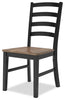 Raven 5pc Dining Package with 60-78"W Extension Table & 4 Chairs - Two-Tone Black & Brown | Ensemble de salle à manger Raven 5 pièces avec table à rallonge, 60 po à 78 po (L) et 4 chaises - deux teintes, noir et brun