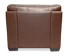 Classico 47" Genuine Leather Chair with Wood Legs – Tobacco | Fauteuil Classico de 47 po en cuir véritable avec pattes en bois - tabac