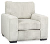 Willow 40" Light Grey Fabric Chair with Track Arms and Reversible Seat and Back Cushions | Fauteuil Willow de 40 po en tissu gris clair avec accoudoirs rectilignes et coussins de siège et de dossier réversibles | WIL2GYCH