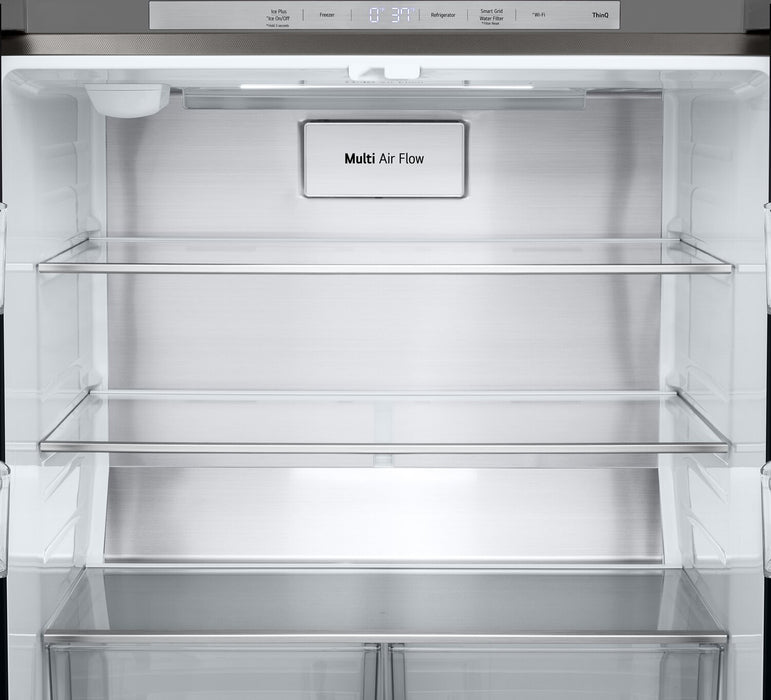 LG 33\" 18.6 Cu. Ft. French 4-Door Counter-Depth Refrigerator - Stainless Steel - LF19C8200S