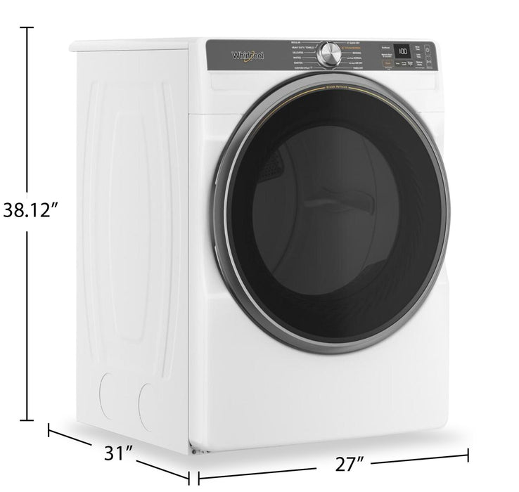 Whirlpool 7.4 Cu. Ft. Smart Electric Dryer with Steam - YWED6720RW