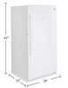 GE 14.1 Cu. Ft. Frost-Free Upright Freezer - White - FUF14DLRWW | Congélateur vertical GE sans givre de 14,1 pi³ - blanc - FUF14DLRWW | FUF14DWW