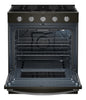Whirlpool 30" 5 Cu. Ft. Gas Range with Air Cooking - Black-on-Stainless - WSGS5030SV | Cuisinière à gaz Whirlpool de 5 pi³ et de 30 po avec cuisson à air - noir sur acier inoxydable - WSGS5030SV