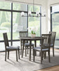 Bryn Drop-Leaf Dining Table, 42" Round - Dark Grey | Table de salle à manger ronde Bryn de 42 po avec abattant - gris foncé