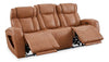 Shaquille O’Neal Home Titan 92" Genuine Leather Power Reclining Sofa with Shaq-o-pedic Comfort – Earth | Sofa à inclinaison électrique Titan de Shaquille O’Neal Home de 92 po en cuir véritable avec confort Shaq-o-pedic -  terre