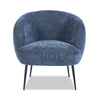 Nova 28.7\" Boucle Fabric Accent Chair - Blue