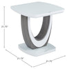 Brimley 21.75" Modern End Table - White and Grey | Table de bout moderne Brimley de 21,75 po - blanche et grise
