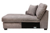 Made in Canada Luxe 3-Piece Left-Facing Fabric Sectional with Removable Cushions - Zaftig Dove Grey | Sofa sectionnel de gauche Luxe 3 pièces fabriqué au Canada en tissu avec coussins amovibles - gris colombe Zaftig