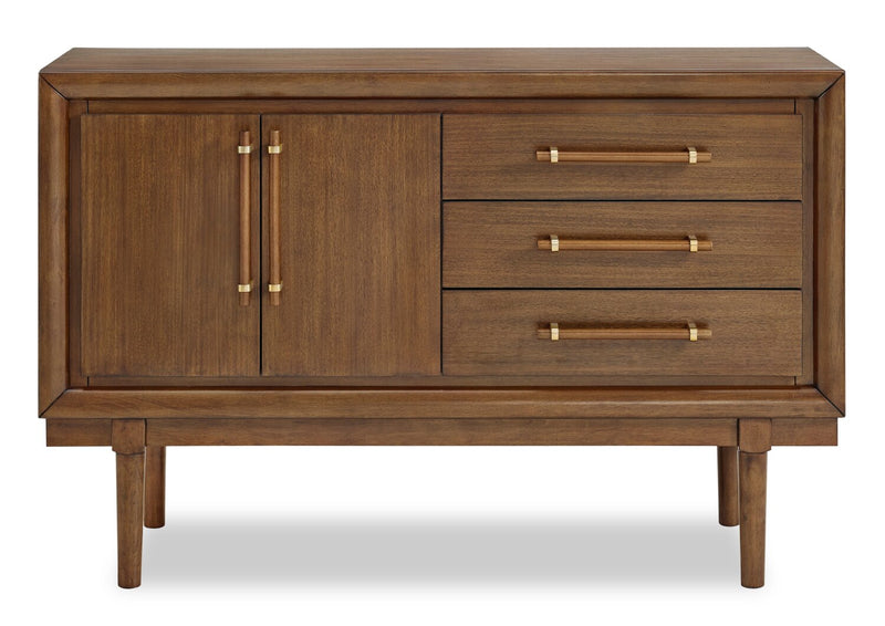 Ember Dining Server with Storage & Drawers, 56\"W - Brown