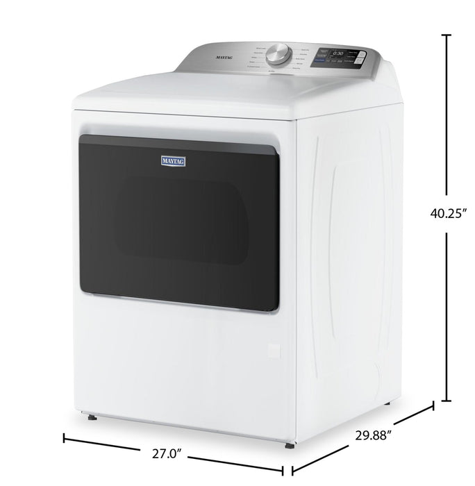 Maytag 7.4 Cu. Ft. Gas Dryer with Advanced Moisture Sensing – White - MGD6205RW\t