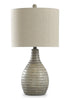 Atlas 26” Greige Polyresin Table Lamp | Lampe de table Atlas de 26 po en polyrésine grège