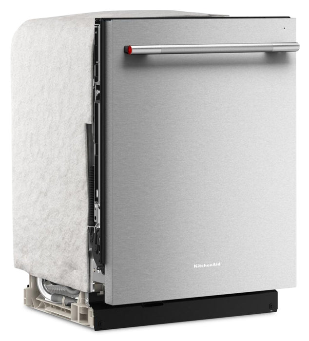 KitchenAid 24\" 44 dBA Dishwasher with 360° Max Jets™ Third Rack - PrintShield™ Stainless - KDTS724SPS