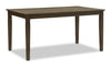 Devon Dining Table, Wood, 60\"W - Dark Brown