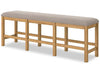 Archer 6pc Counter-Height Dining Package with 72-108" Extension Table, Bench & 4 Chairs - Light Brown | Ensemble de salle à manger Archer 6 pièces de hauteur comptoir avec table à rallonge, 72 po à 108 po, banc et 4 chaises - brun clair