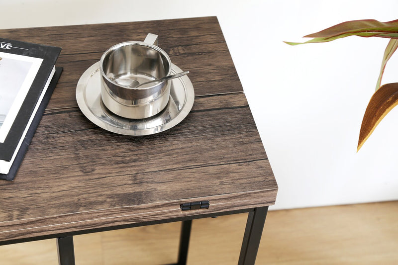 Pia 18\" C-Table with Expandable Top - Brown