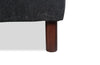 Jorja 3-Piece Chenille Fabric Sectional with Wood Legs and Accent Pillows - Granite Grey | Sofa sectionnel Jorja 3 pièces en tissu de chenille avec pattes en bois et coussins décoratifs - gris granite