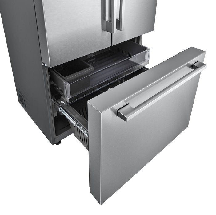 LG Studio 36\" 27 Cu. Ft. Smart Counter-Depth MAX™ French-Door Refrigerator - Stainless Steel - SRFB27S3