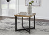 Marina 25” Contemporary End Table with Stone Tile - Natural | Table de bout contemporaine Marina de 25 po avec carreau en pierre - naturelle