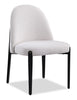 Kort & Co. Capri Dining Chair with Linen-Look Fabric, Metal - Beige | Chaise de salle à manger Capri de Kort & Co. en tissu d’apparence lin et en métal - beige