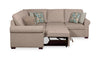 Scott Living Haven 3-Piece Chenille Fabric Sleeper Sectional - Taupe | Sofa-lit sectionnel Haven de Scott Living 3 pièces en tissu de chenille - taupe