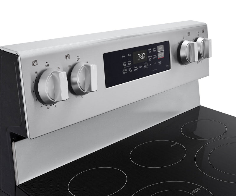 LG 6.3 Cu. Ft. Smart Electric Range with Air Fry - Stainless Steel - LREN6323YE