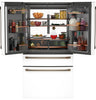 Café 36” 23.2 Cu. Ft. Smart Counter-Depth 4-Door French Door Refrigerator – Matte White - CJE23DP4WW2  | Réfrigérateur intelligent 4 portes Café de 23,2 pi3 et de 36 po de profondeur comptoir à portes françaises - blanc mat - CJE23DP4WW2