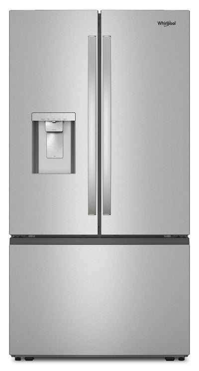 Whirlpool 36" 30 Cu. Ft. French-Door Refrigerator with Dual Ice Makers - Stainless Steel - WRFF3736SZ  | Réfrigérateur Whirlpool de 36 po et de 30 pi3 à portes françaises avec machine à glaçons double - acier inoxydable - WRFF3736SZ  | WRFF373Z
