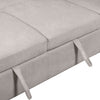 Envy 2-Piece Left-Facing Chenille Fabric Sleeper Sectional - Fog Grey | Sofa-lit sectionnel de gauche Envy 2 pièces en tissu de chenille - gris brouillard