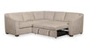Envy 2-Piece Chenille Fabric Right-Facing Sleeper Sectional - Almond Beige | Sofa-lit sectionnel de droite Envy 2 pièces en tissu de chenille - beige amande